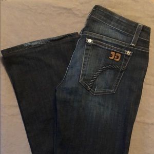 Joe’s Jeans, boot cut distressed jeans, size 25
